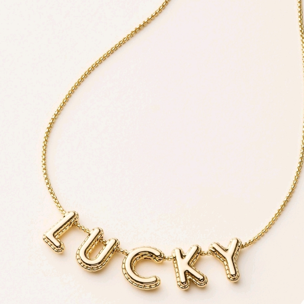 NWT, kate spade new york x Target, Lucky Bubble Chain Necklace, Gold-tone - Picture 14 of 14